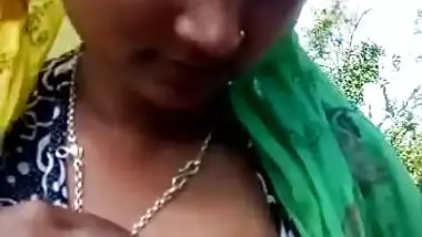 Tribal Dehati girl showing boobs and pussy