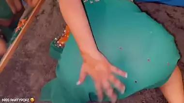 Late On The Rent Anal! Hot Desi Caught By Landlord In Her Green Saree X
