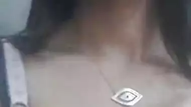 Sexy Pakistani Girl Sucking Own Boobs