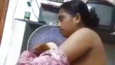 Telugu wife strips nighty and gives blowjob to husband