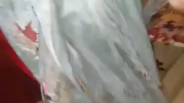 Bengali MILF boobs show to lover before viral sex