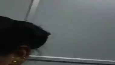 Guy asks Indian woman to show her XXX boobies and she pulls clothes up