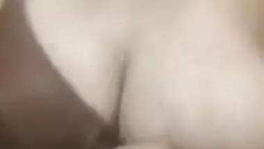 Pleasant Indian girl squeezes left breast and it also can be called porn