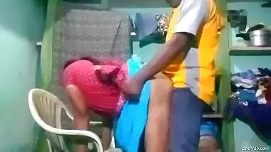 Desi aunty fucked hard by her neighbour college student when she is alone