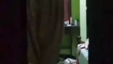 Mom wearing nighty after showing naked boobs