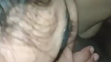Beautiful girl giving blowjob