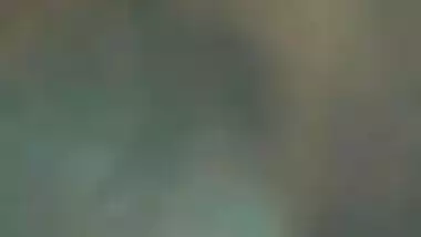 Curly haired Indian girl topless show