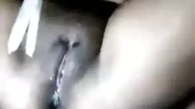 Desi diva plays with XXX twat showing different XXX things inside