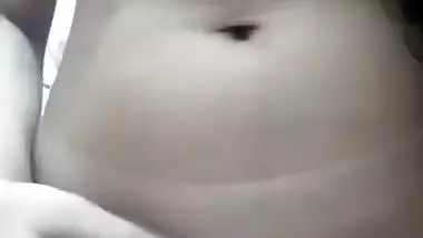 Beautiful girl fingering hard