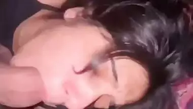 Huge cock sucking huge boobs Indian submissive girl