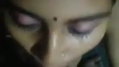 Beautiful Bengali wife sucking dick of her husband