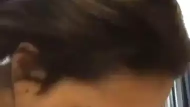 Naughty lady shoots her blowjob MMS fucking a dick