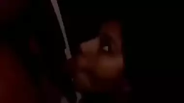 Desi couple enjoying blowjob sex at night