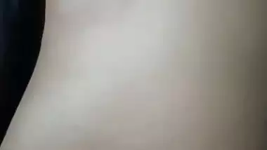 Husband pressing wife boob before sex at home viral MMS