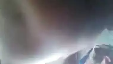 Slim Desi girl shows off tiny tits in this MMS self-made XXX video