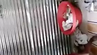 Desi guy and Dehati sister-in-law have XXX fun standing up on camera