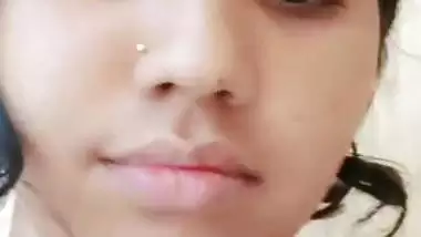 Cutest girlfriend nude video call to boyfriend